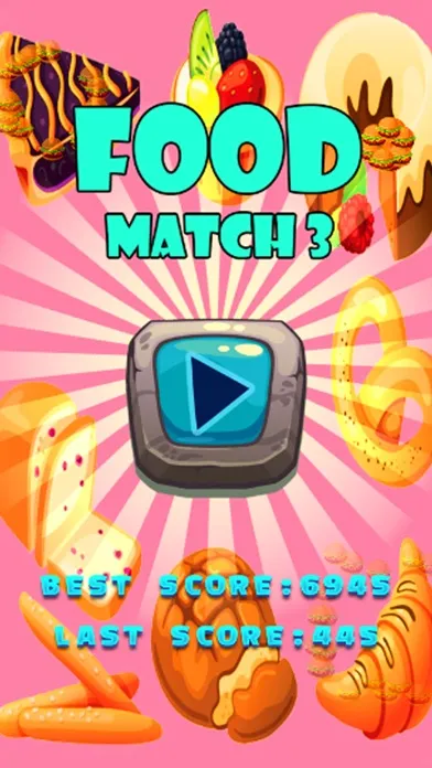 Ảnh chụp màn hình của Food Match 3 - build Food Puzzle & Game for kids