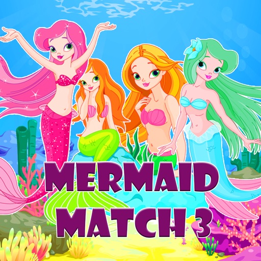 Mermaid Match 3 Puzzle-Mermaid Drag Drop Line Game