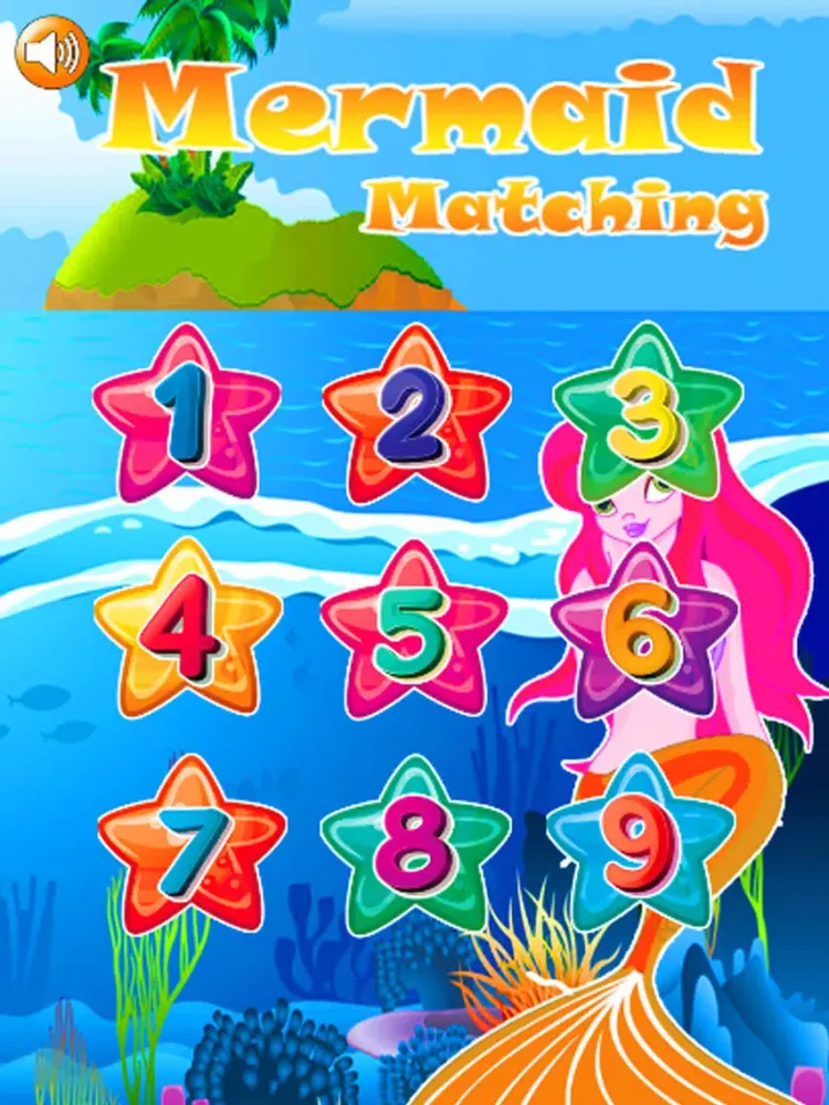 Zrzuty ekranu Mermaid Matching Puzzle intelligence Games for Kid iPad 