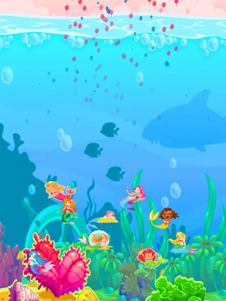 Zrzuty ekranu Mermaid Matching Puzzle intelligence Games for Kid iPad 