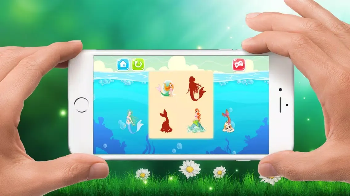 Mermaid Drag Drop and Match Shadow for kids Screenshots