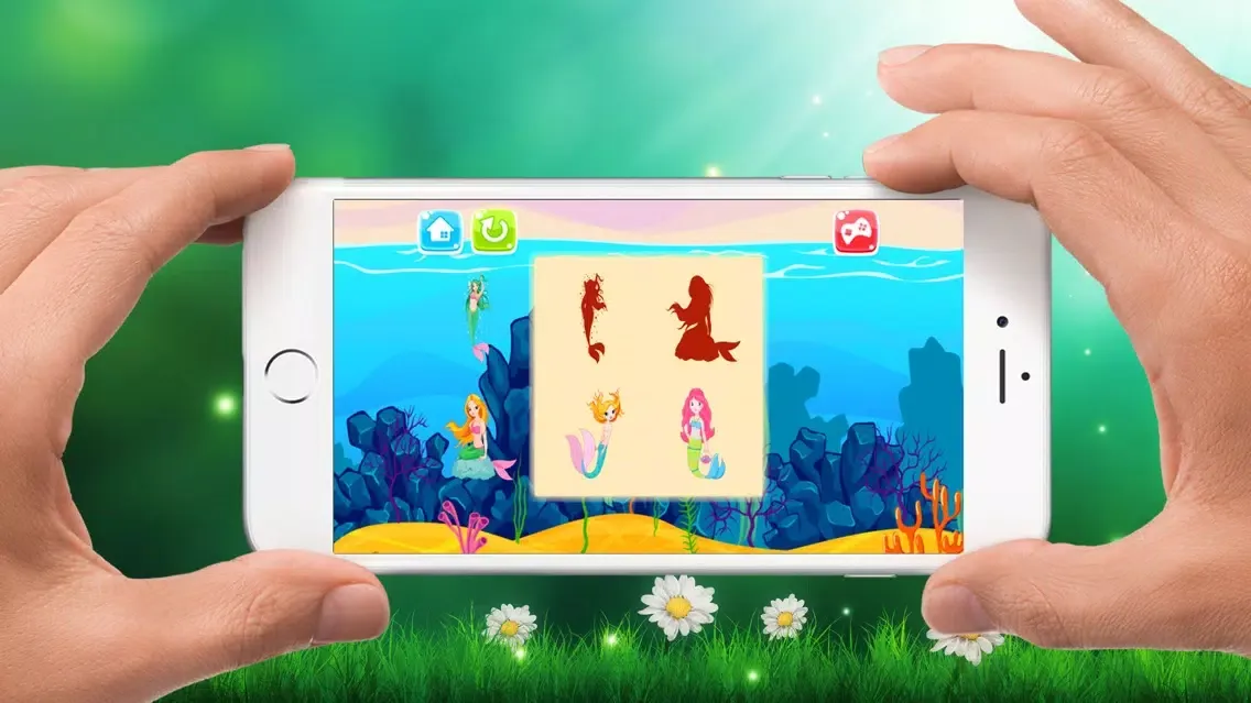 Mermaid Drag Drop and Match Shadow for kids Screenshots