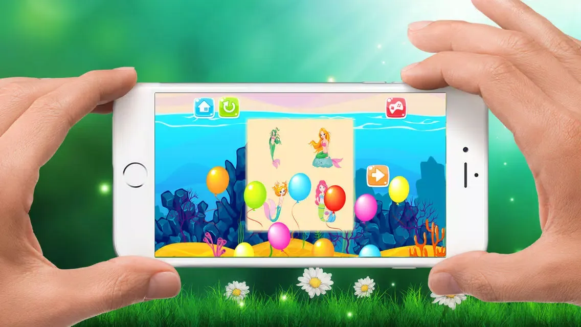 Mermaid Drag Drop and Match Shadow for kids Screenshots