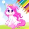 Pony Coloring Book for kids - My Drawing free game