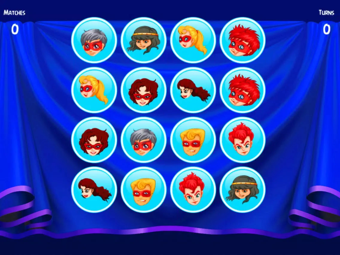 Puzzle Face - Matching Faces Heroes, Boy and Girl iPad  Screenshots