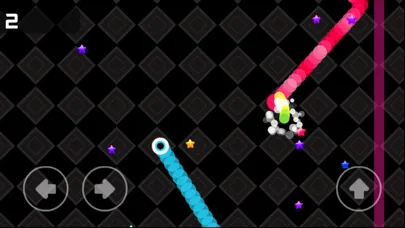 Tangkapan skrin Snake War Battle Worm.io Slither Collect Stars
