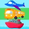 Puzzles Car, Plane , Boat - Matching Vehicle Games