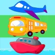 Puzzles Car, Plane , Boat - Matching Vehicle Games Puzzles Car, Plane , Boat - Matching Vehicle Games