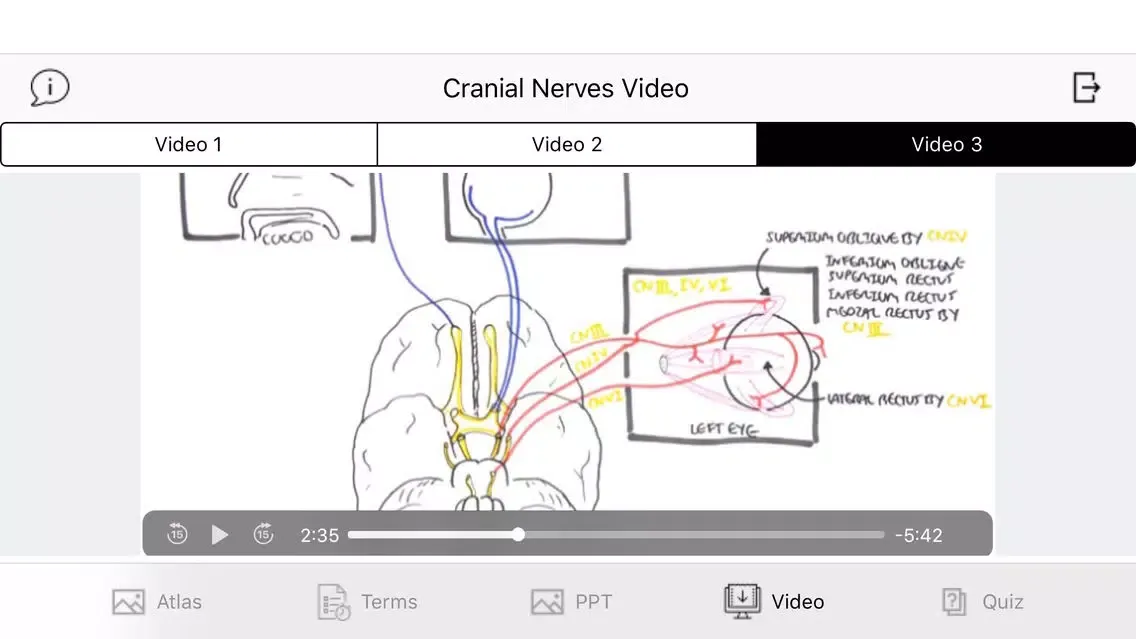 Cranial Nerves Plus Ekran Görüntüleri
