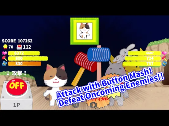 Tangkapan layar CuteAnimal OneButtonSlotBattle iPad 