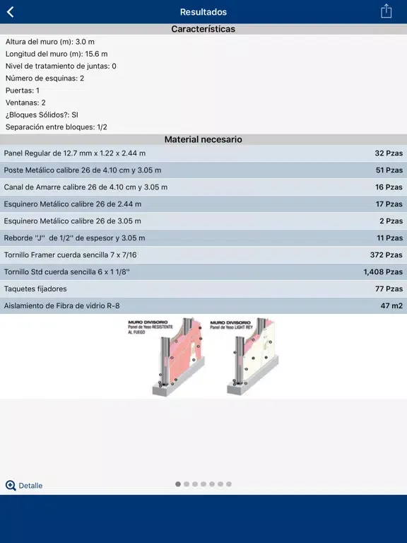 Captures d'écran de Calculadora de materiales Panel Rey iPad 