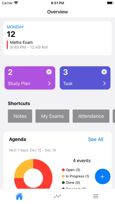 Zrzuty ekranu Study planner - ManavarApp