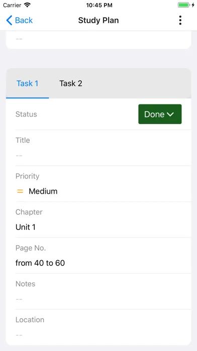 Zrzuty ekranu Study planner - ManavarApp