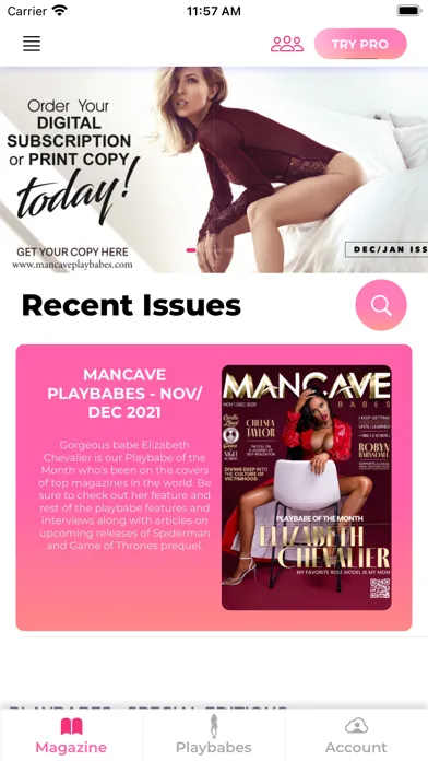 Mancave Playbabes Magazine スクリーンショット