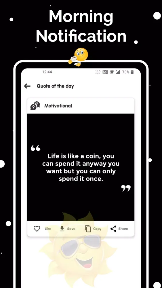 Screenshot di Quotes and Status