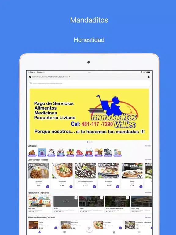 Mandaditos Valles iPad 應用截圖