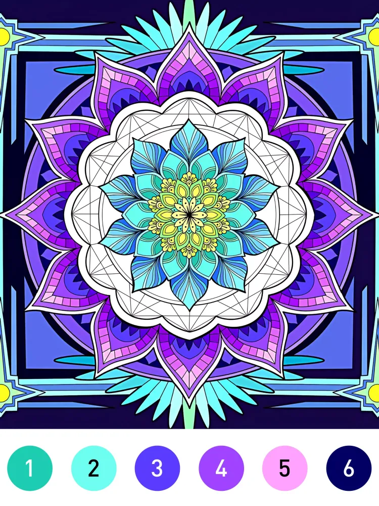 Tangkapan skrin Mandala Color
