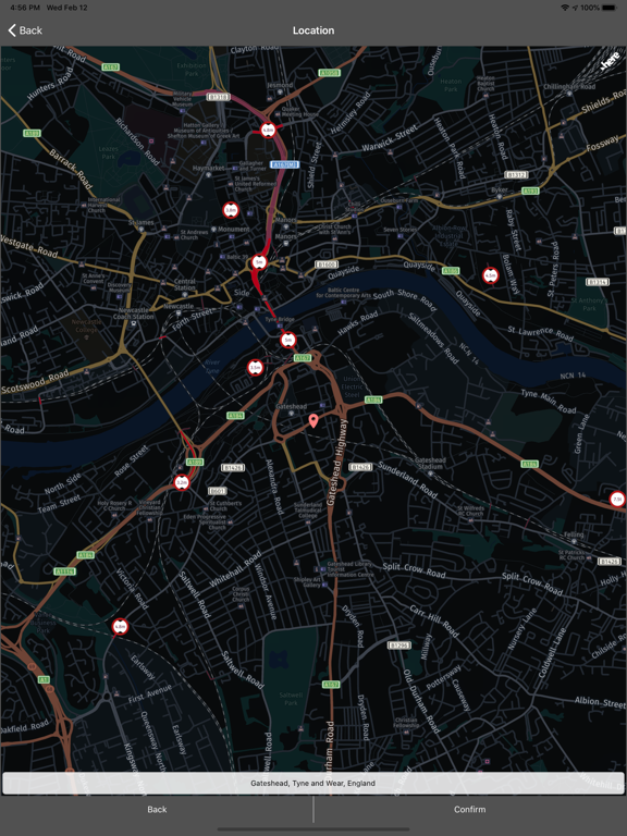 Zrzuty ekranu Mandata Navigation iPad 