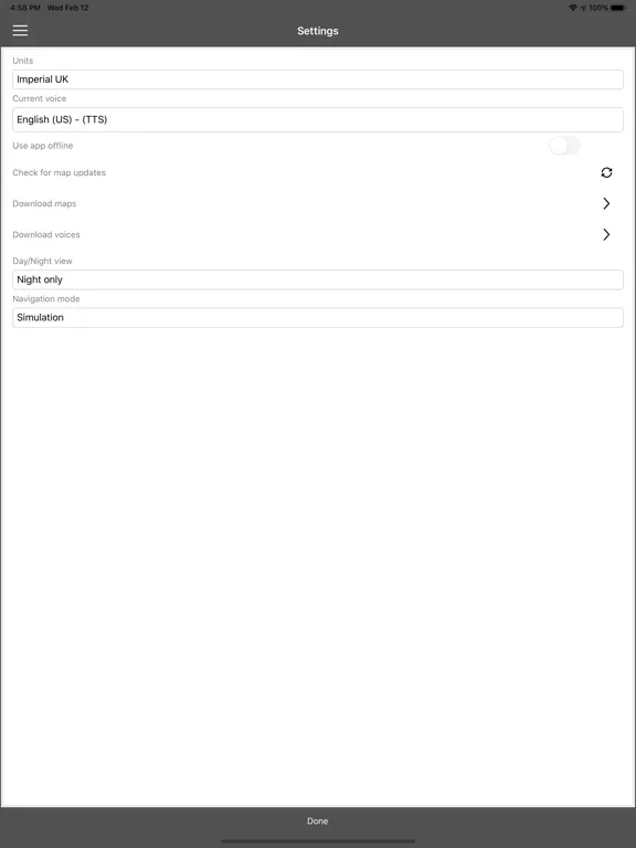 Mandata Navigation iPad  Screenshots