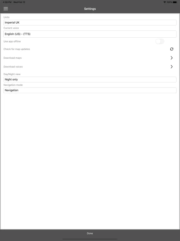 Mandata Navigation iPad  Screenshots