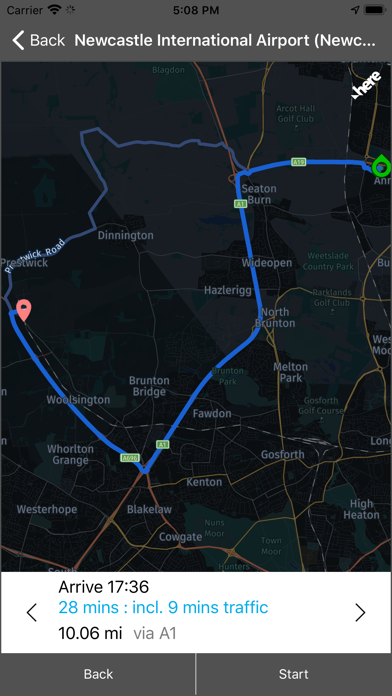 Zrzuty ekranu Mandata Navigation