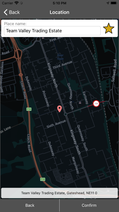 Zrzuty ekranu Mandata Navigation