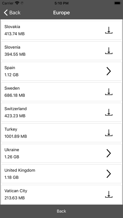 Zrzuty ekranu Mandata Navigation