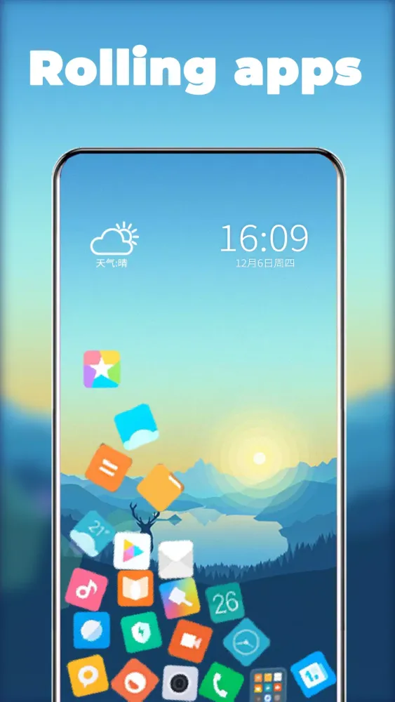 Tangkapan skrin Rolling icons - App and photo