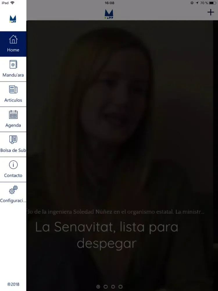 Tangkapan skrin MANDU'App iPad 