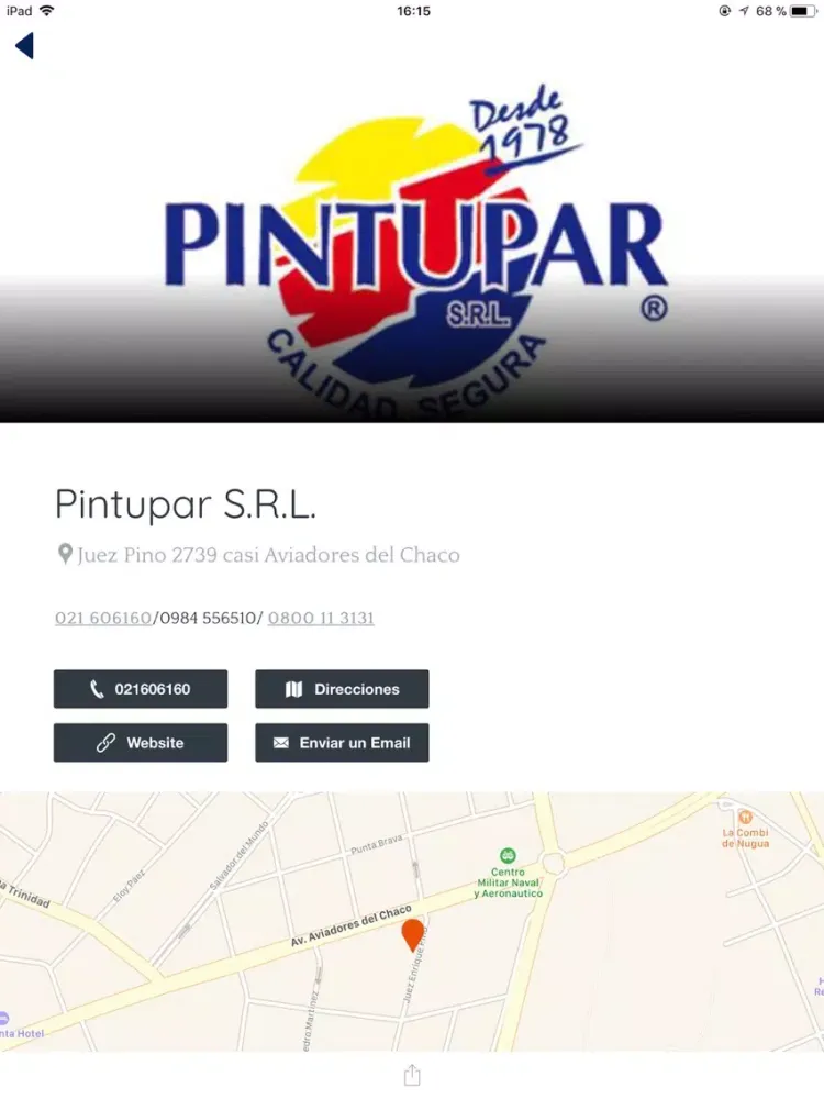 Tangkapan skrin MANDU'App iPad 
