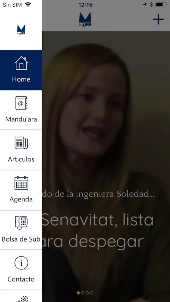 Tangkapan skrin MANDU'App