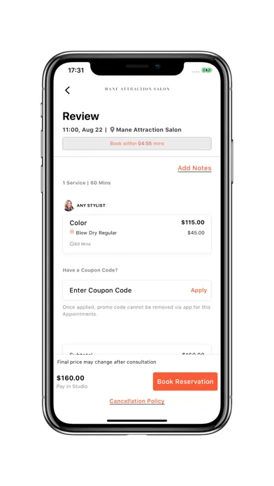 Ảnh chụp màn hình của MAS Guest App