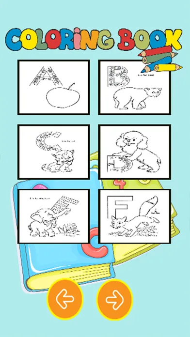 تصاویر Color:ABC Animals Letter Coloring Book Kids Adults