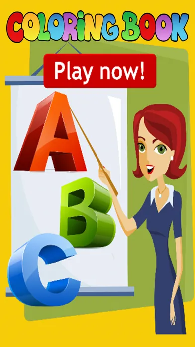 ภาพหน้าจอของ Boy Girl learn Spanish vocab by coloring book game