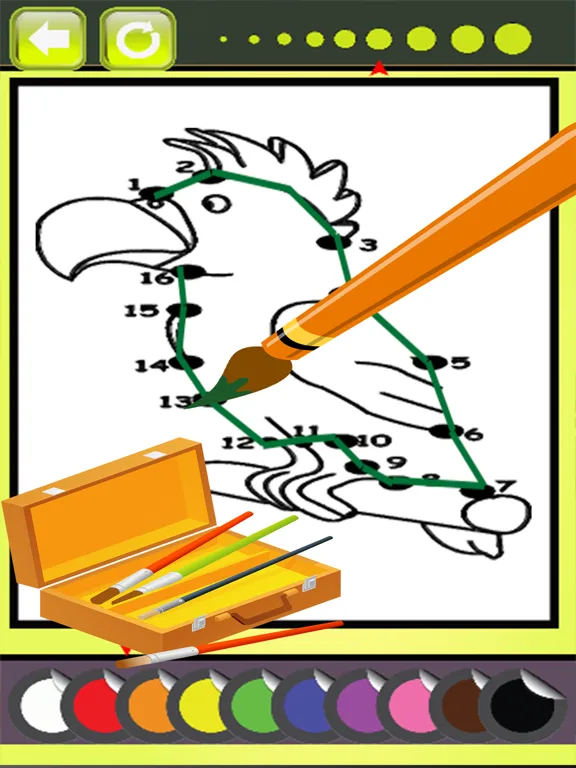 Animals Dot To Dot:finger paint for kids fun games iPad Screenshots