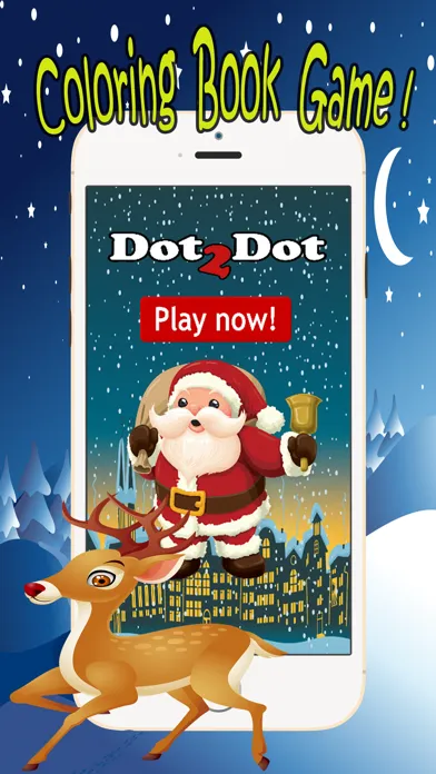 Santa Claus Dot to Dot: happy xmas kids fun games Screenshots