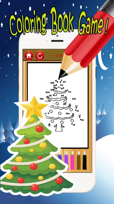 Santa Claus Dot to Dot: happy xmas kids fun games Screenshots