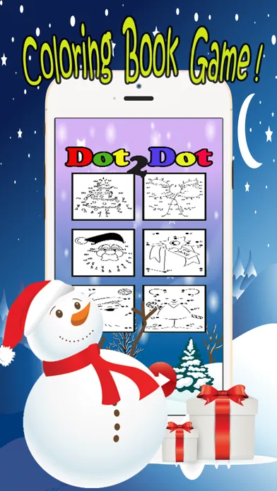 Santa Claus Dot to Dot: happy xmas kids fun games Screenshots