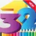 Coloring Book: 123 Write Learn English Number Page