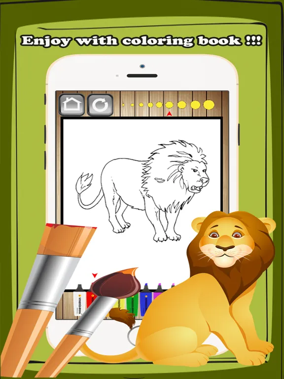 Captures d'écran de Wild Animals Coloring Book Kids Educational Games iPad 