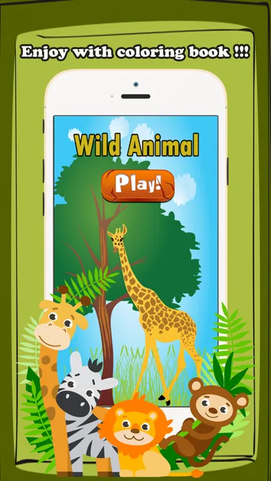Captures d'écran de Wild Animals Coloring Book Kids Educational Games