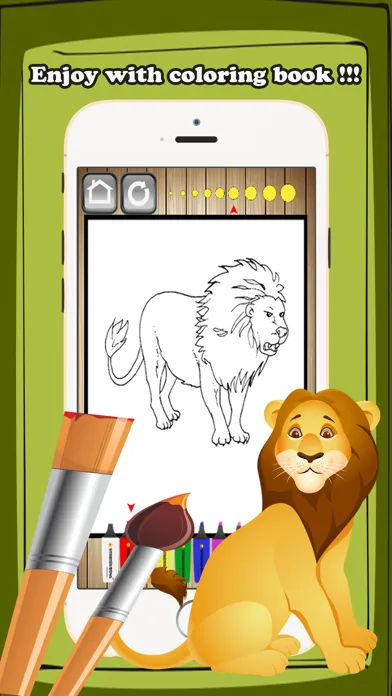 Captures d'écran de Wild Animals Coloring Book Kids Educational Games