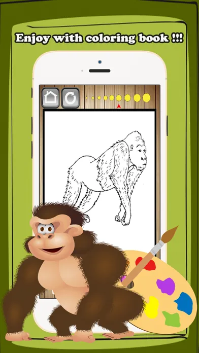 Captures d'écran de Wild Animals Coloring Book Kids Educational Games