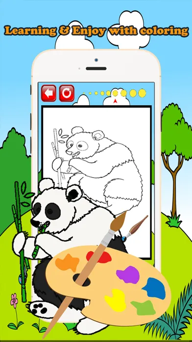 Captures d'écran de Zoo Animals Coloring Book Educational Toddler Game