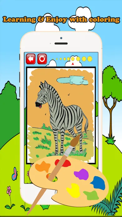 Captures d'écran de Zoo Animals Coloring Book Educational Toddler Game