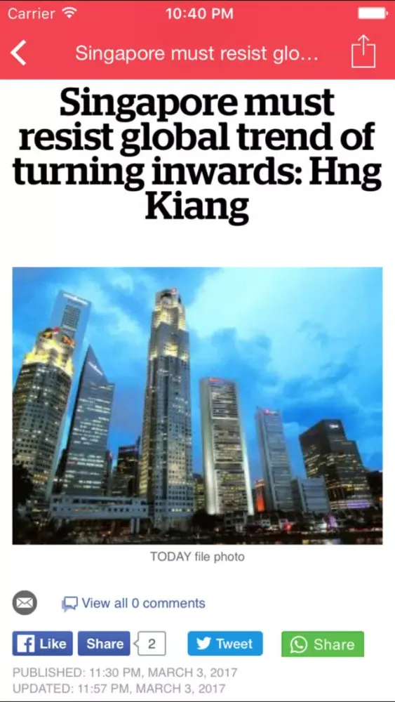 Breaking News - Singapore Screenshots
