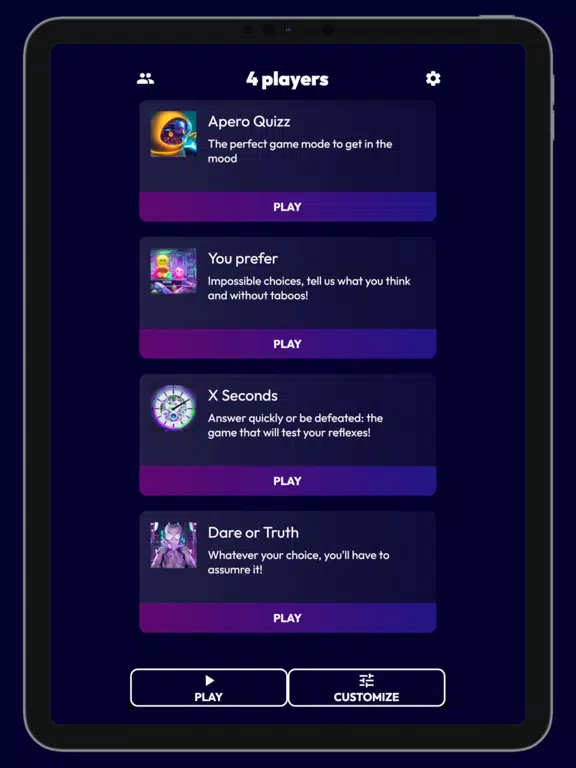 Apero Quizz - Party Games iPad 应用截图
