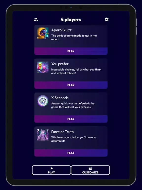 ภาพหน้าจอของ Apero Quizz - Party Games iPad 