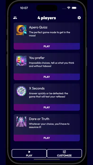 Apero Quizz - Party Games应用截图