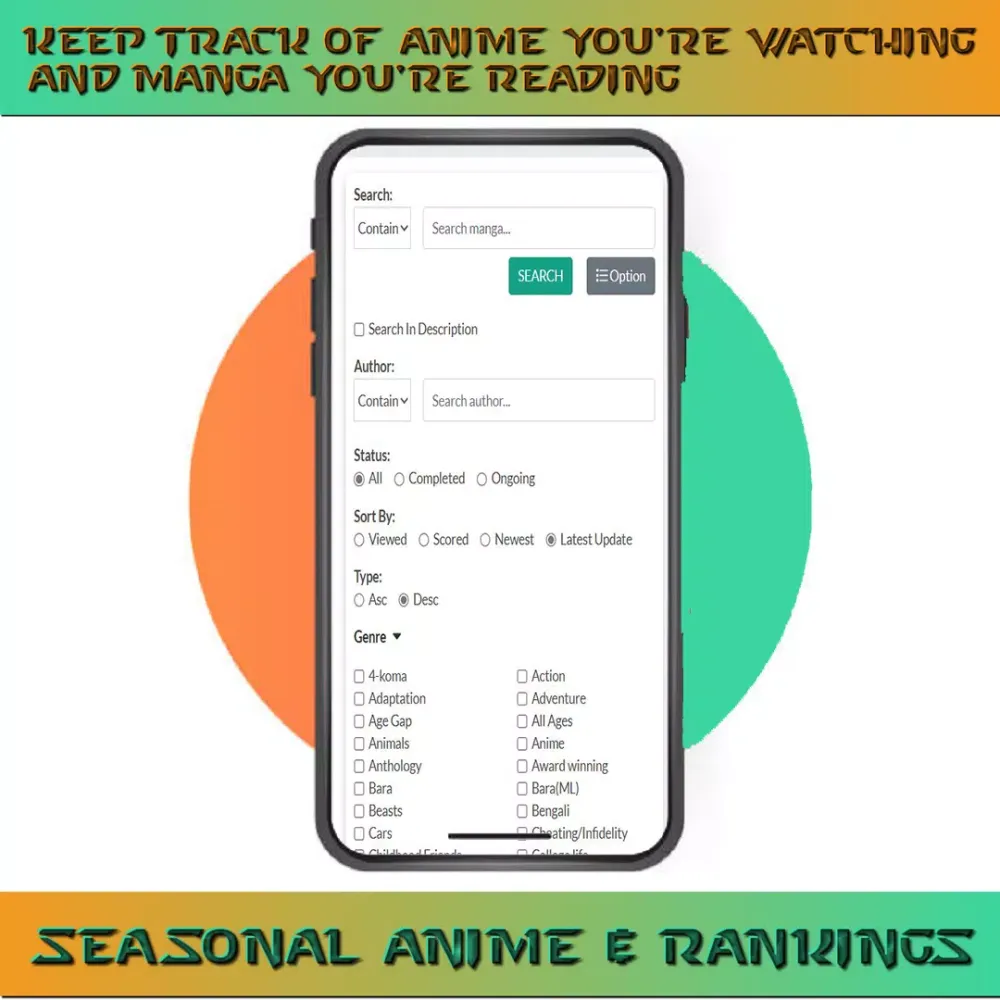 Vyvymanga Anime, Manga Tracker应用截图